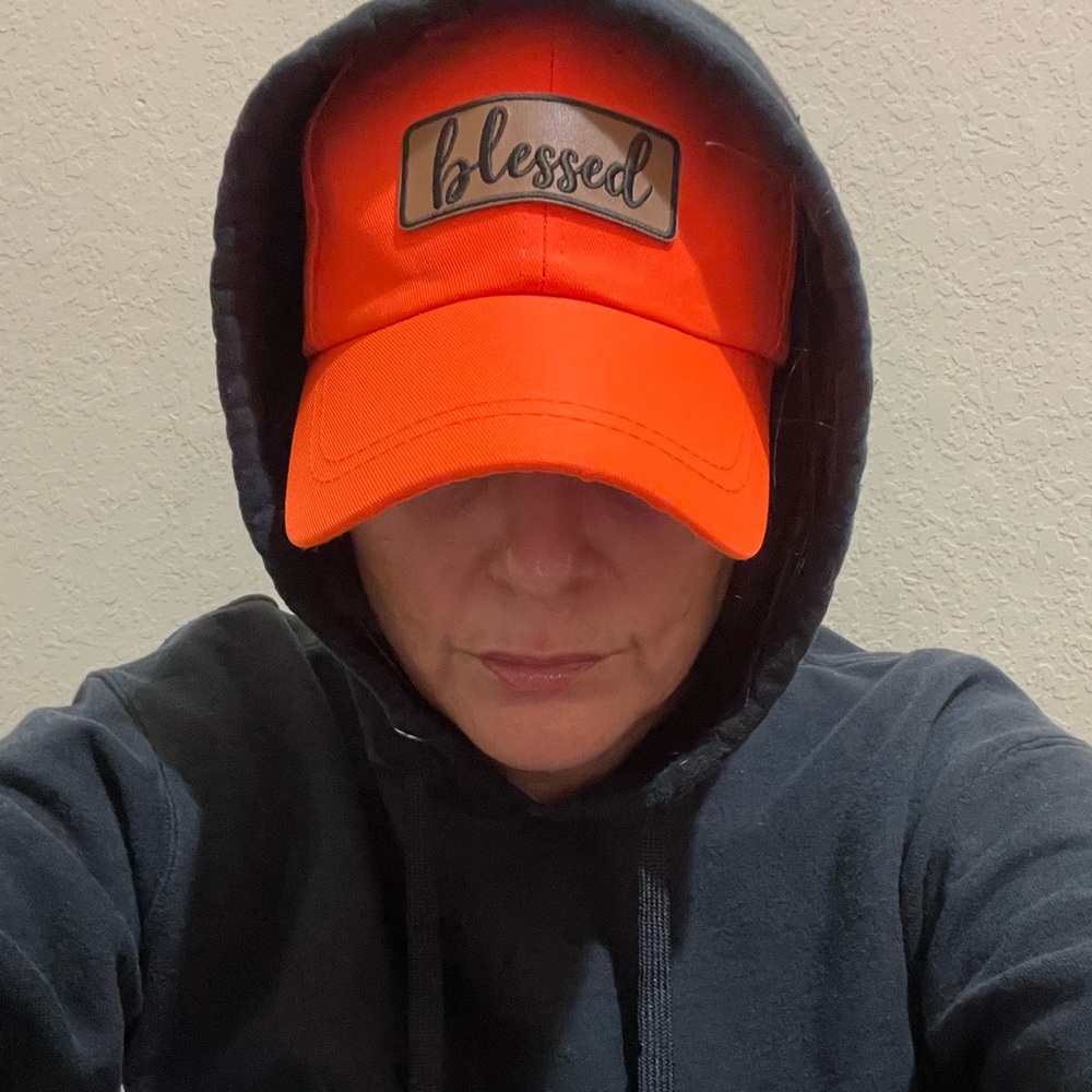 New Orange 'Blessed' Spiritual Christian Chosen by God Cap